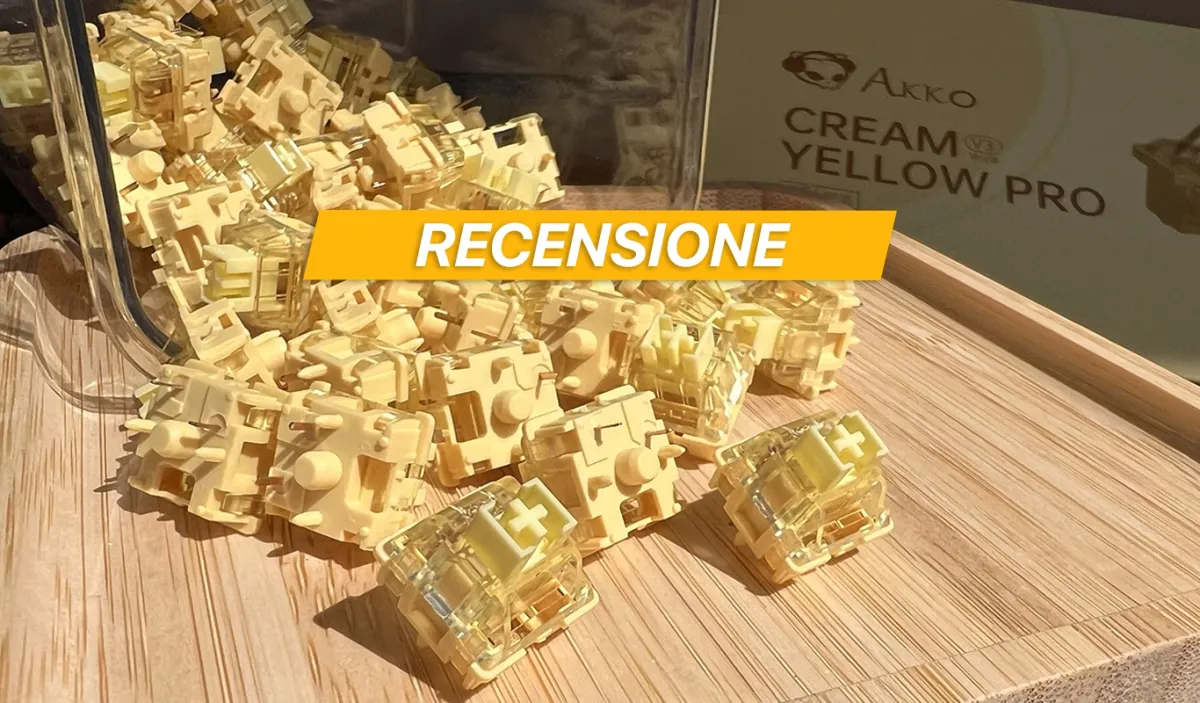 Recensione switch Akko Cream Yellow Pro V3