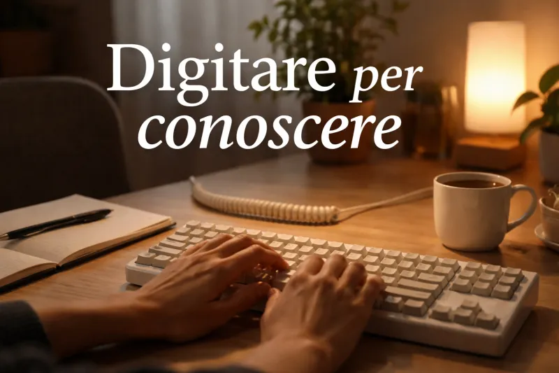 Digitare per conoscere: il silenzio di una tastiera