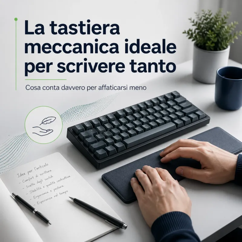 La tastiera meccanica ideale per scrivere tanto